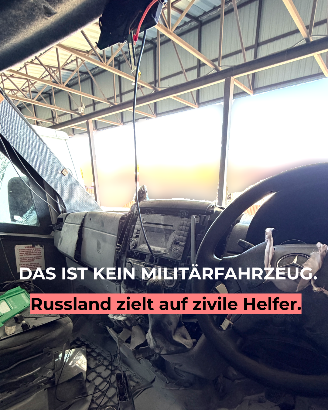 Evakuierungsfahrzeug bei russischem Drohnenangriff zerstört – Bravery sammelt für Ersatz